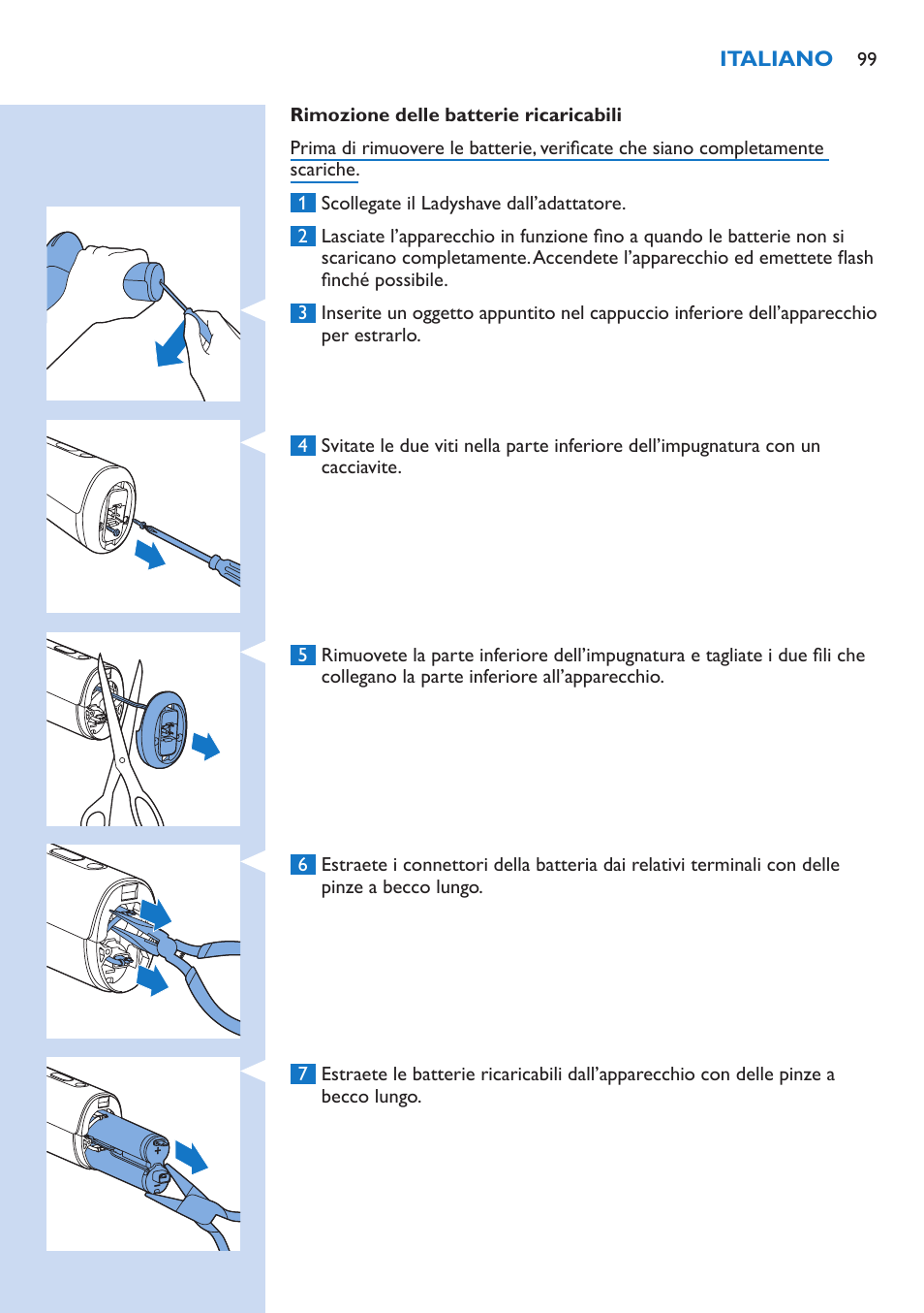 Philips Lumea IPL Haarentfernungssystem User Manual | Page 99 / 106