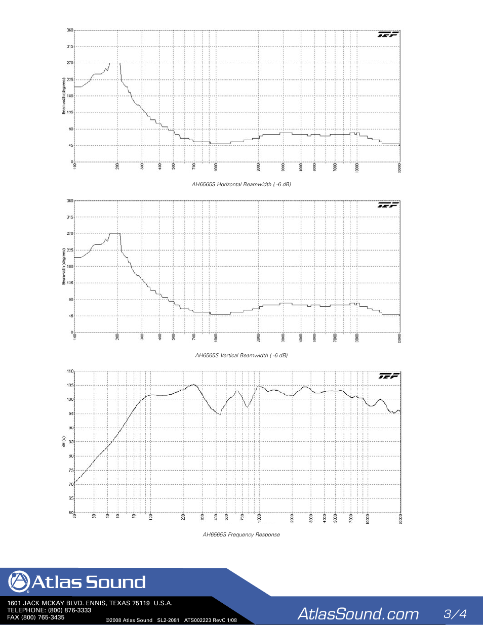 Atlas Sound AH6565S User Manual | Page 3 / 4