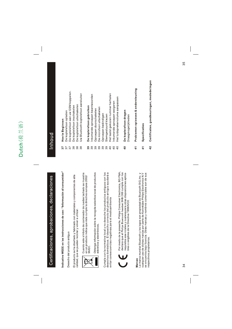 Philips Bluetooth-Headset User Manual | Page 18 / 26