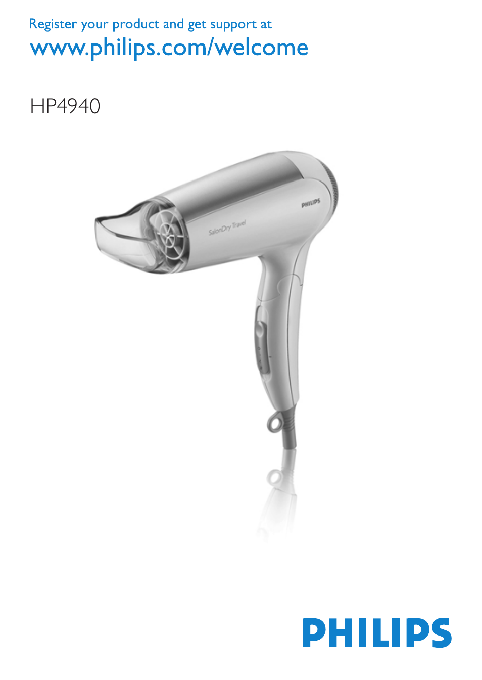 Philips SalonDry Haartrockner User Manual | 80 pages