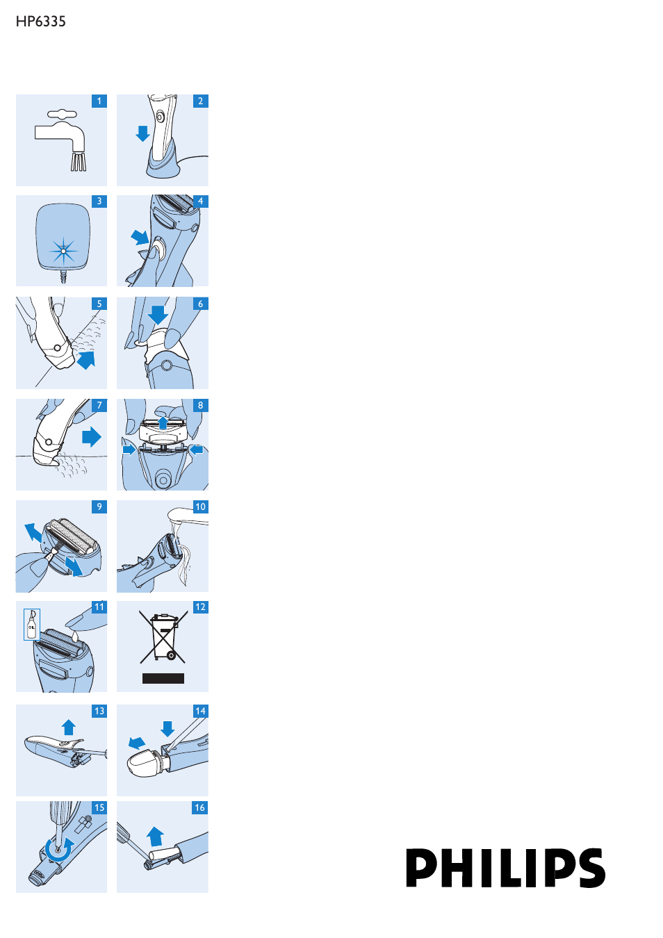 Philips Double Contour Ladyshave User Manual | 9 pages