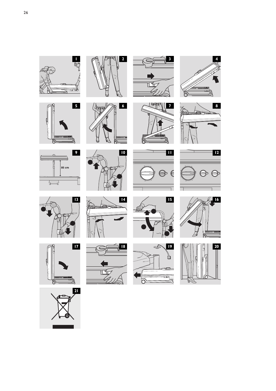 Philips Zusammenklappbarer Ganzkörperbräuner User Manual | Page 26 / 28