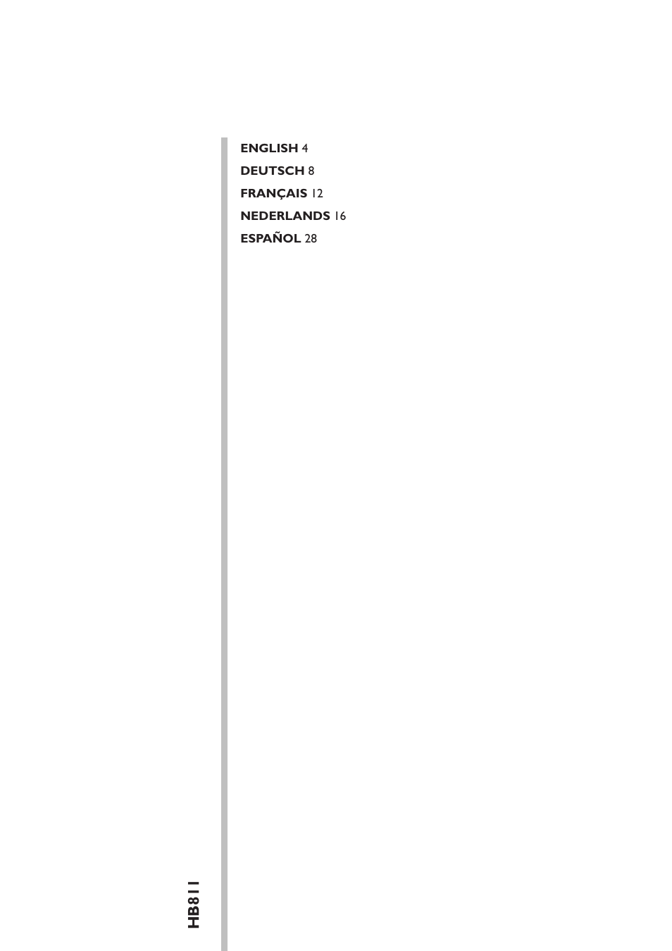 Hb811 | Philips Zusammenklappbarer Ganzkörperbräuner User Manual | Page 3 / 28