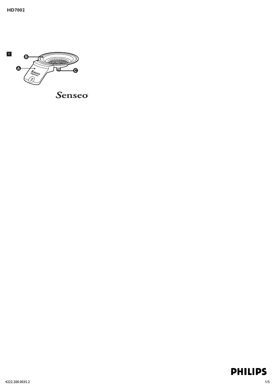 Philips SENSEO® Espresso-Padhalter User Manual | 5 pages