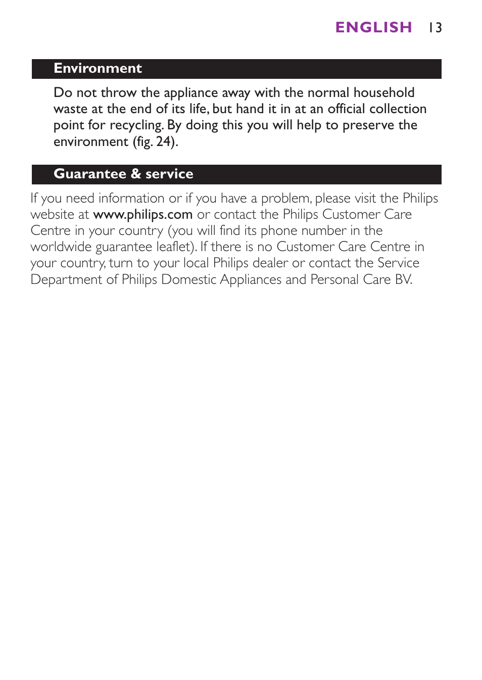 Philips Satinelle Ice Epilierer User Manual | Page 13 / 100