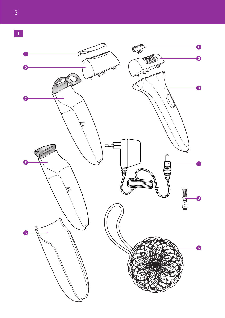 Philips Satinelle Ice Epilierer User Manual | Page 3 / 100