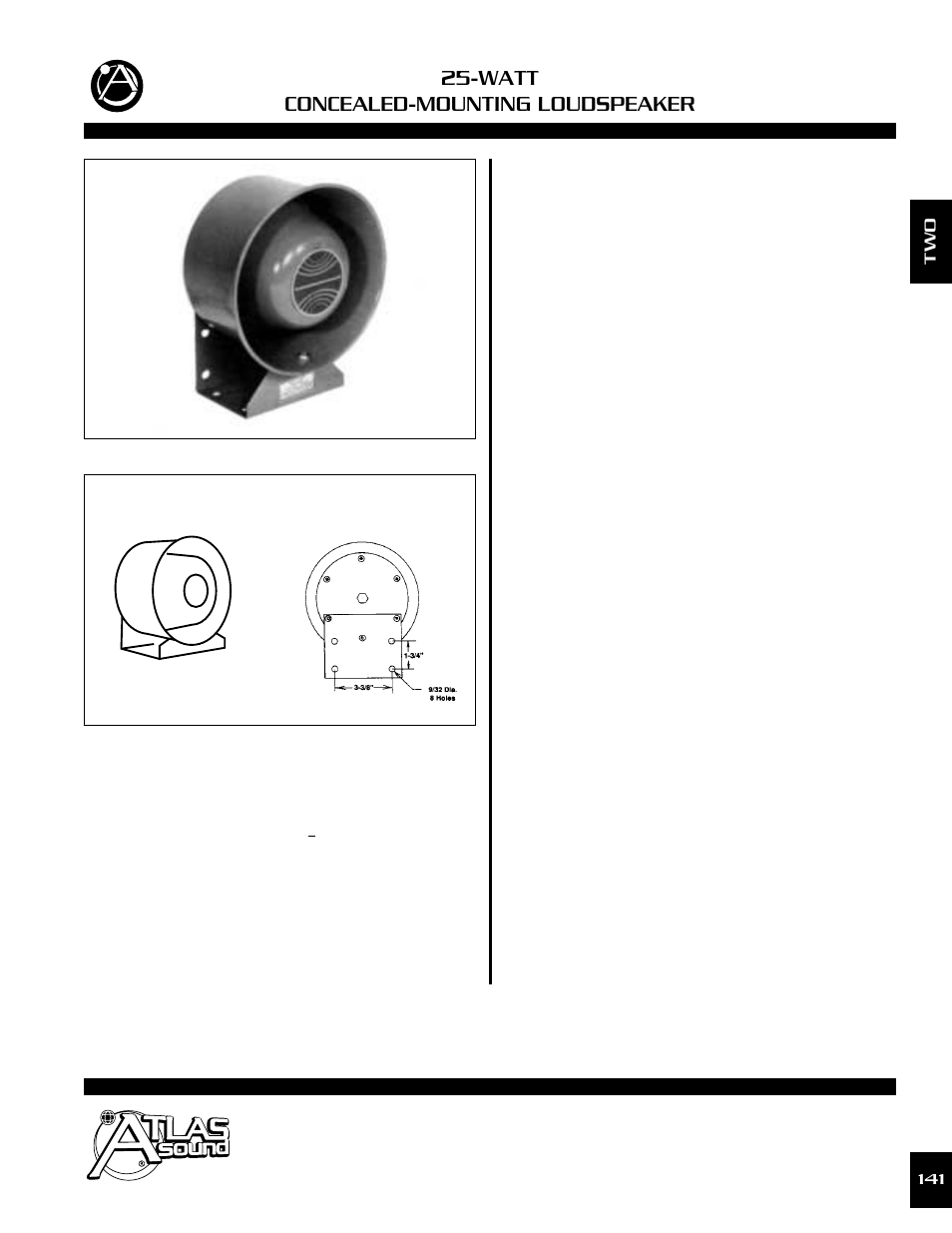 Atlas Sound MO-2 User Manual | 2 pages