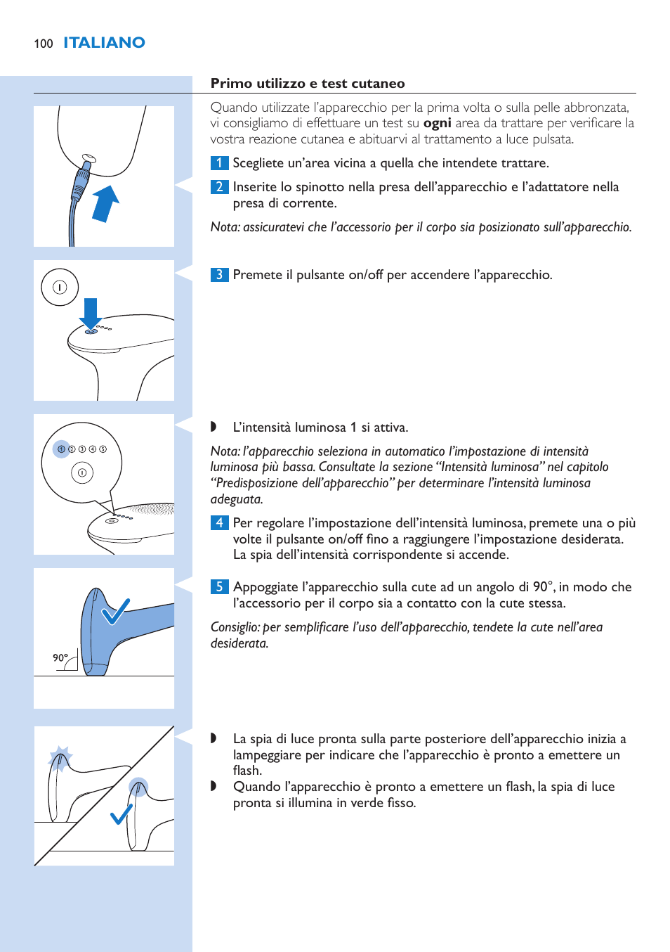 Philips Lumea Essential IPL Haarentfernungssystem User Manual | Page 100 / 134