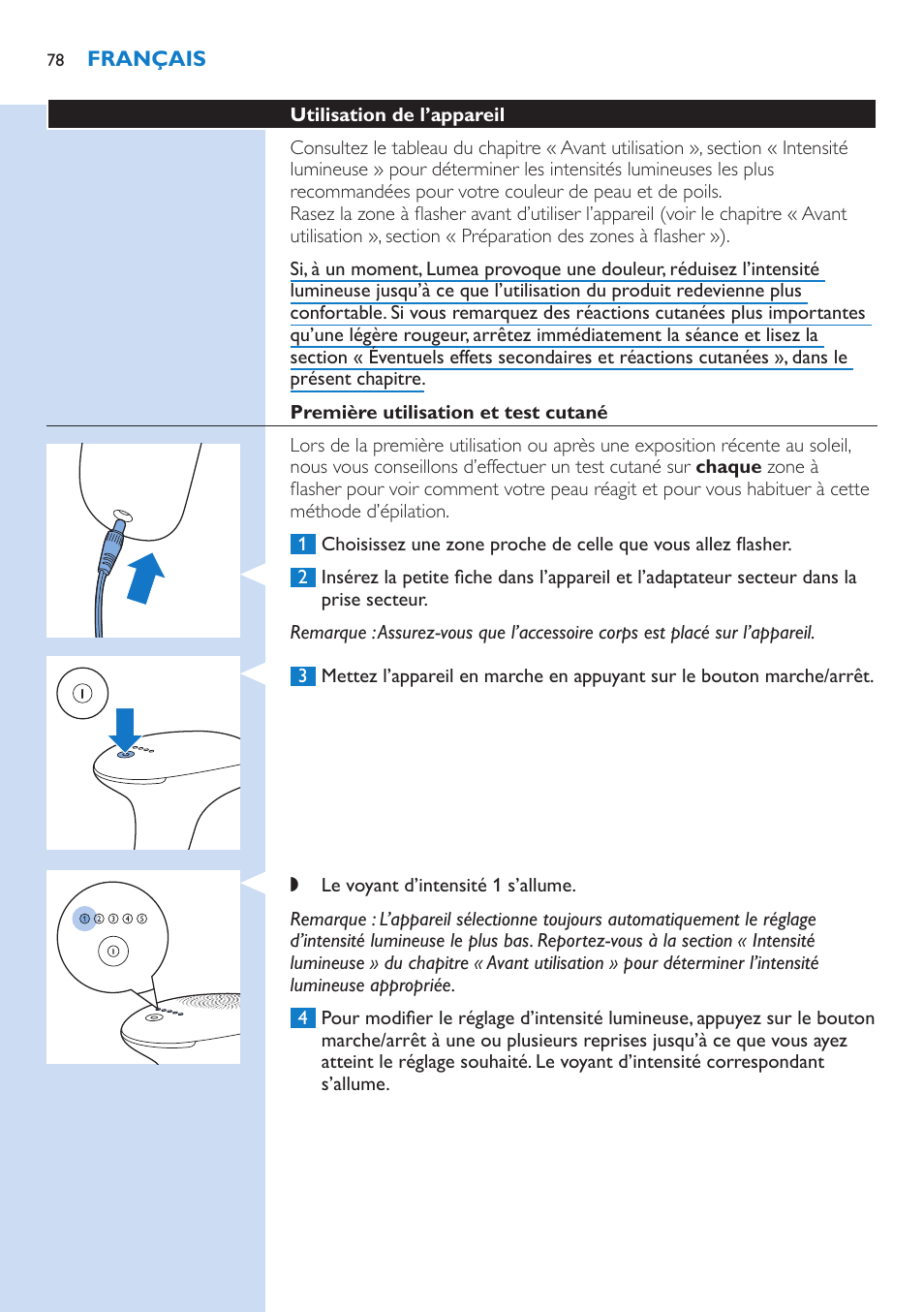 Philips Lumea Essential IPL Haarentfernungssystem User Manual | Page 78 / 134