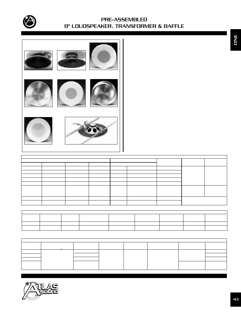 Atlas Sound SL1-1035 User Manual | 1 page