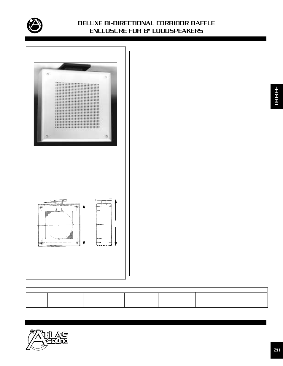 Atlas Sound 612-8 User Manual | 1 page