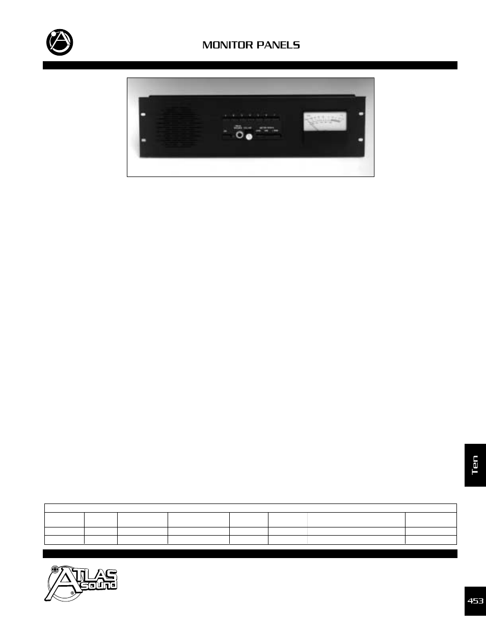 Atlas Sound Monitor Panels MVX-193 User Manual | 1 page