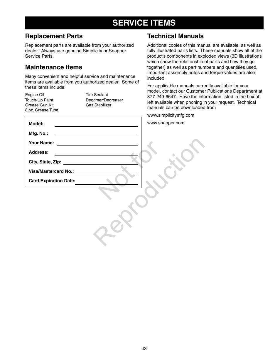 Not for reproduction | Axion ZT2142 User Manual | Page 43 / 48