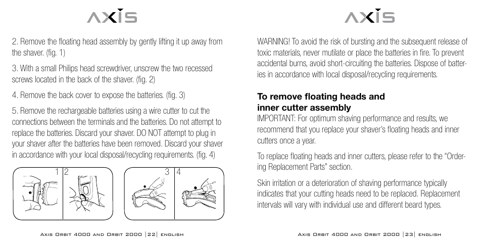 Bodyline Products International AXIS ORBIT AX-2320 User Manual | Page 12 / 47