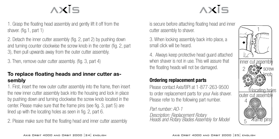 Bodyline Products International AXIS ORBIT AX-2320 User Manual | Page 13 / 47