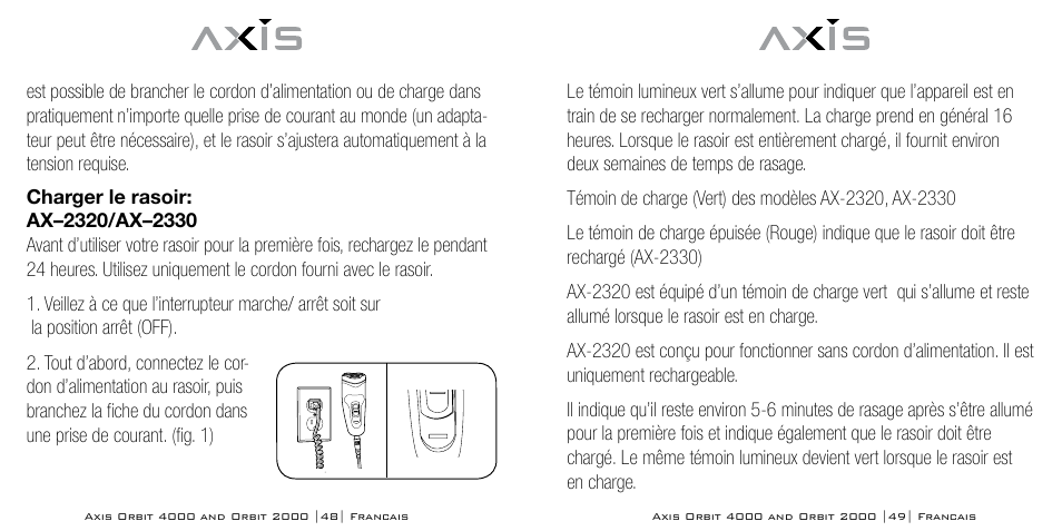 Bodyline Products International AXIS ORBIT AX-2320 User Manual | Page 25 / 47