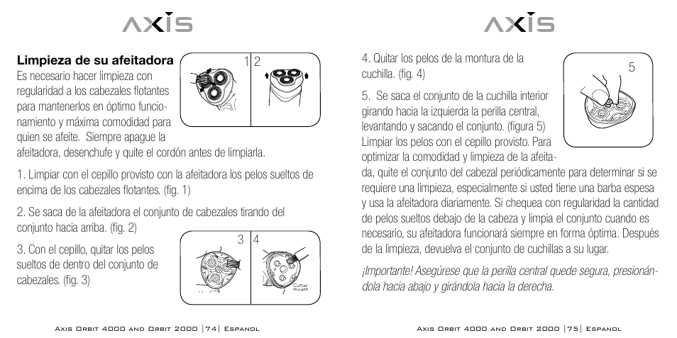 Bodyline Products International AXIS ORBIT AX-2320 User Manual | Page 38 / 47