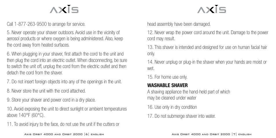 Bodyline Products International AXIS ORBIT AX-2320 User Manual | Page 4 / 47