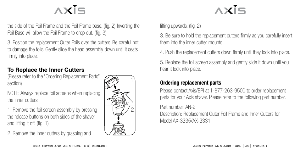 Axis AX-333 User Manual | Page 13 / 47
