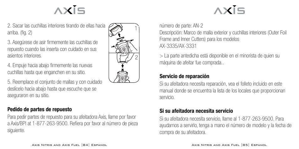 Axis AX-333 User Manual | Page 43 / 47