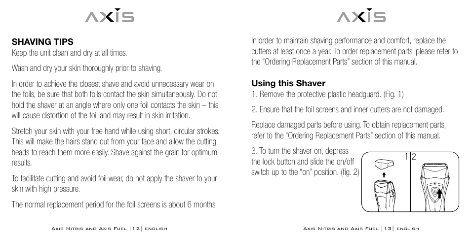 Axis AX-333 User Manual | Page 7 / 47