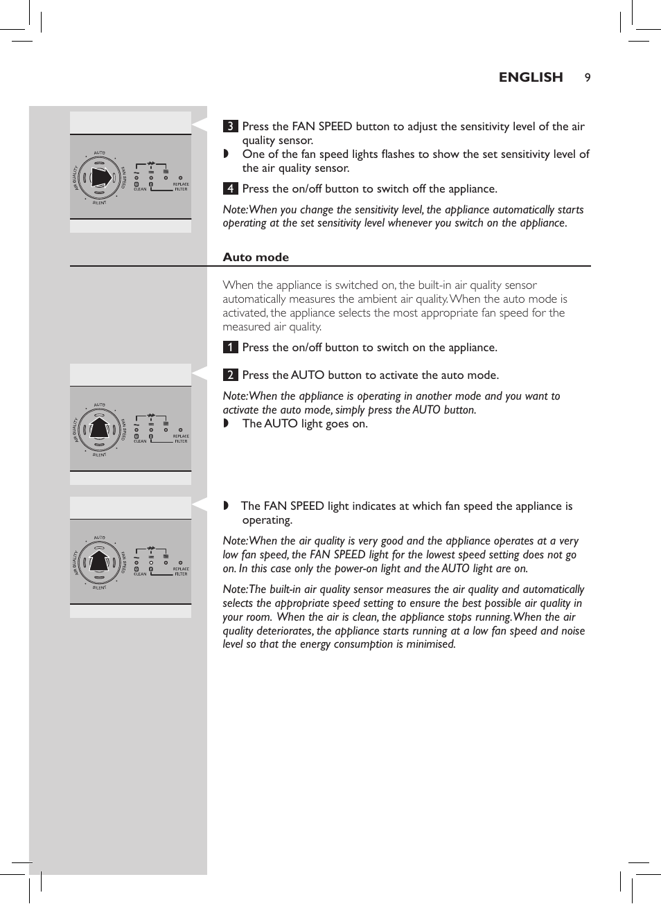 Philips Luftreiniger User Manual | Page 11 / 72