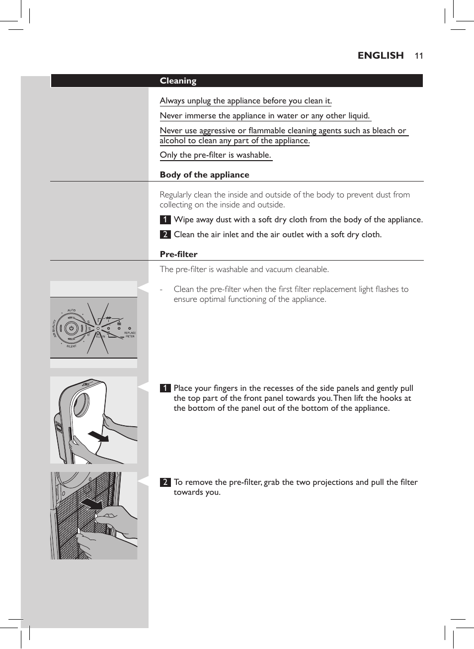 Philips Luftreiniger User Manual | Page 13 / 72