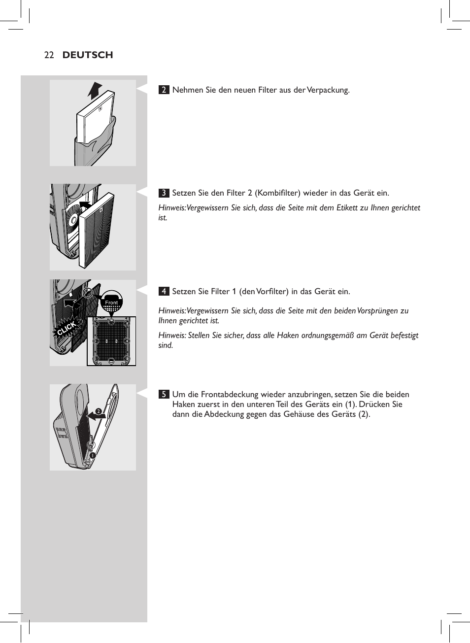 Philips Luftreiniger User Manual | Page 24 / 72