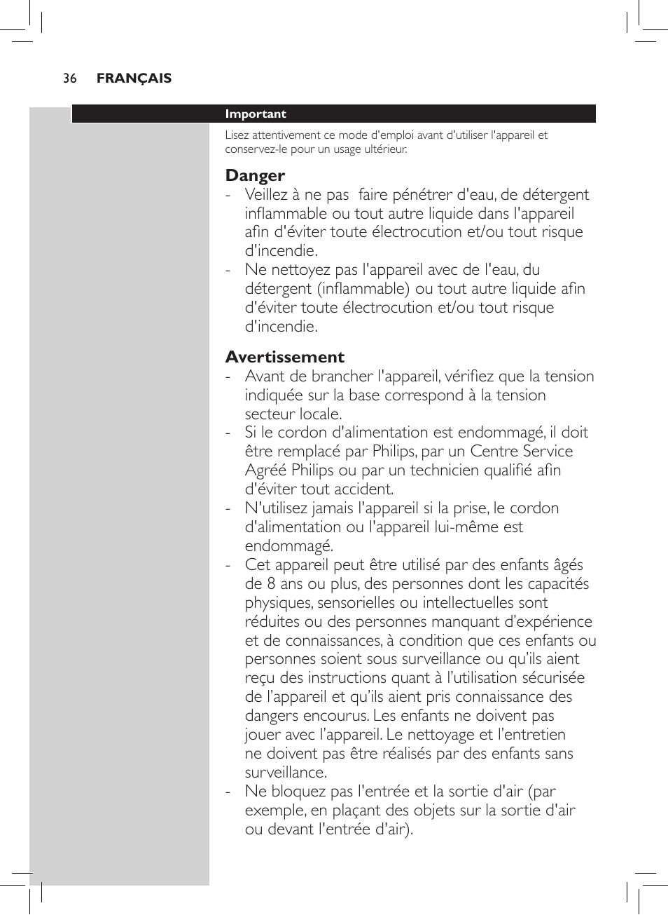 Philips Luftreiniger User Manual | Page 38 / 72
