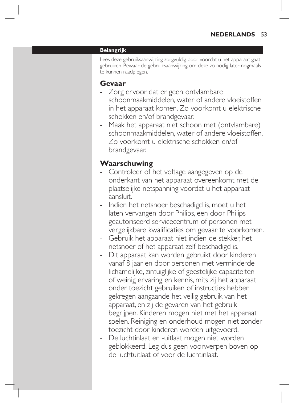 Philips Luftreiniger User Manual | Page 55 / 72