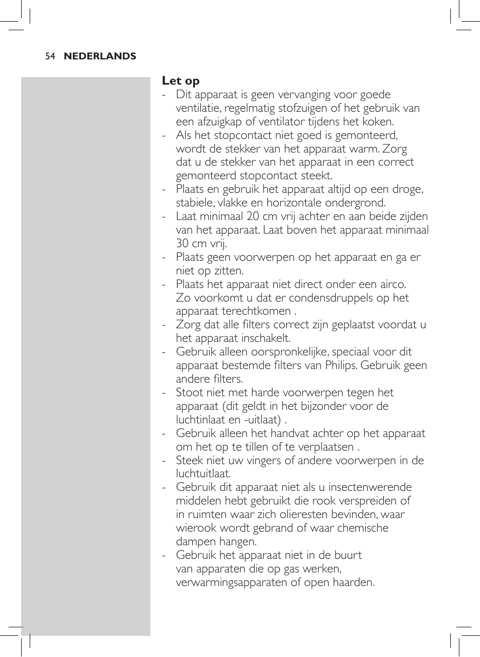 Philips Luftreiniger User Manual | Page 56 / 72