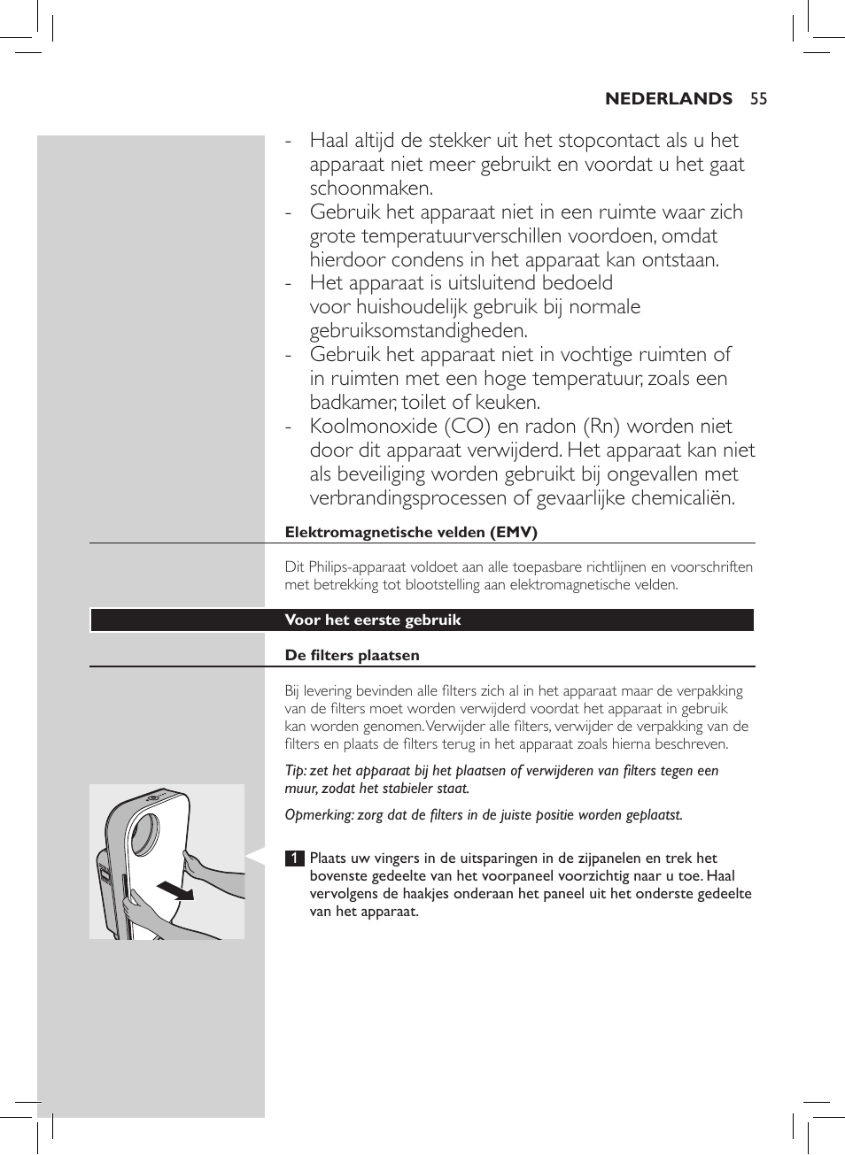 Philips Luftreiniger User Manual | Page 57 / 72