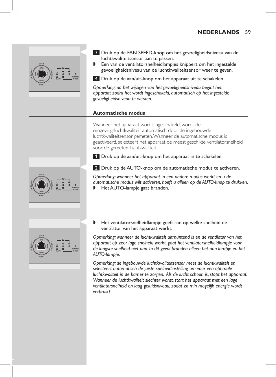 Philips Luftreiniger User Manual | Page 61 / 72