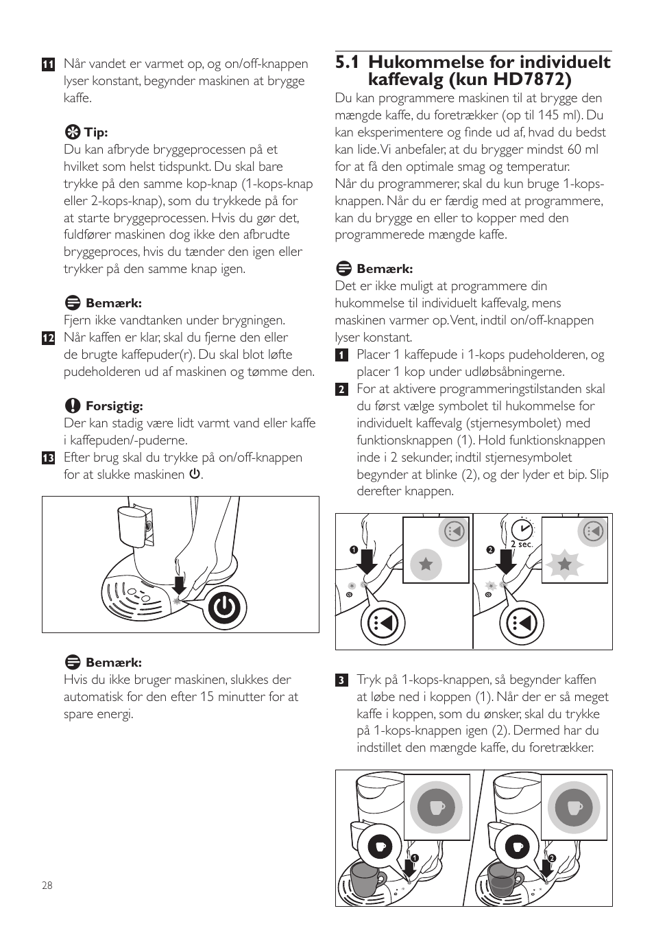 Philips SENSEO® Twist Kaffeepadmaschine User Manual | Page 28 / 110