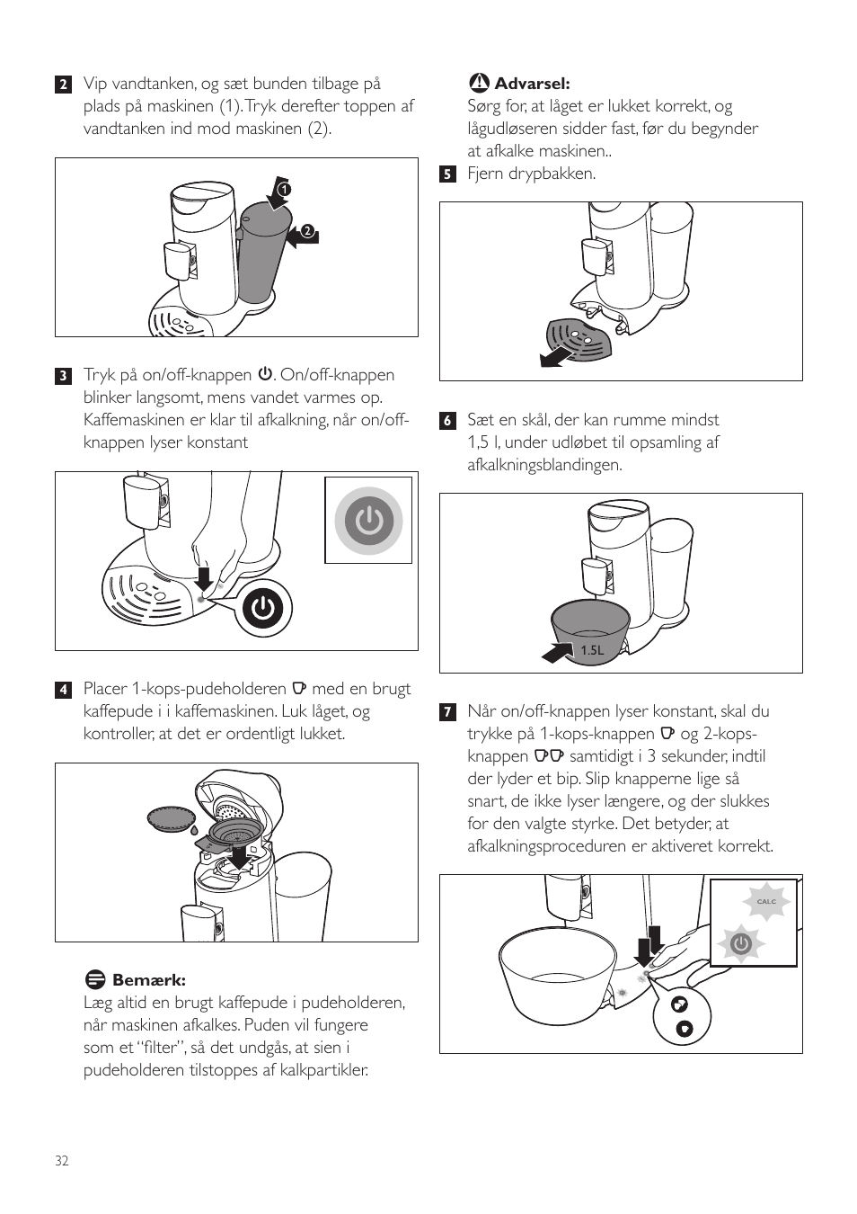 Philips SENSEO® Twist Kaffeepadmaschine User Manual | Page 32 / 110