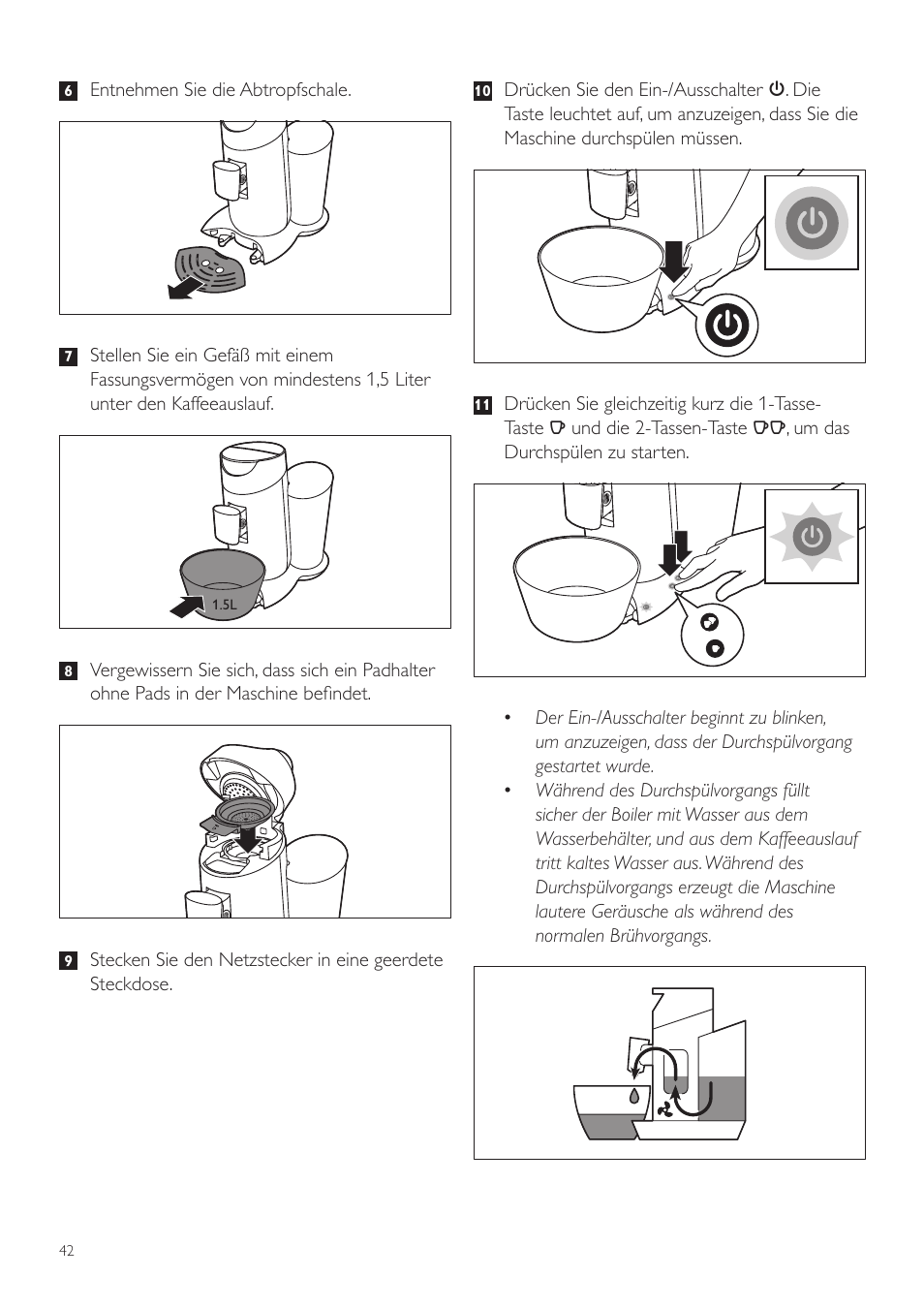 Philips SENSEO® Twist Kaffeepadmaschine User Manual | Page 42 / 110