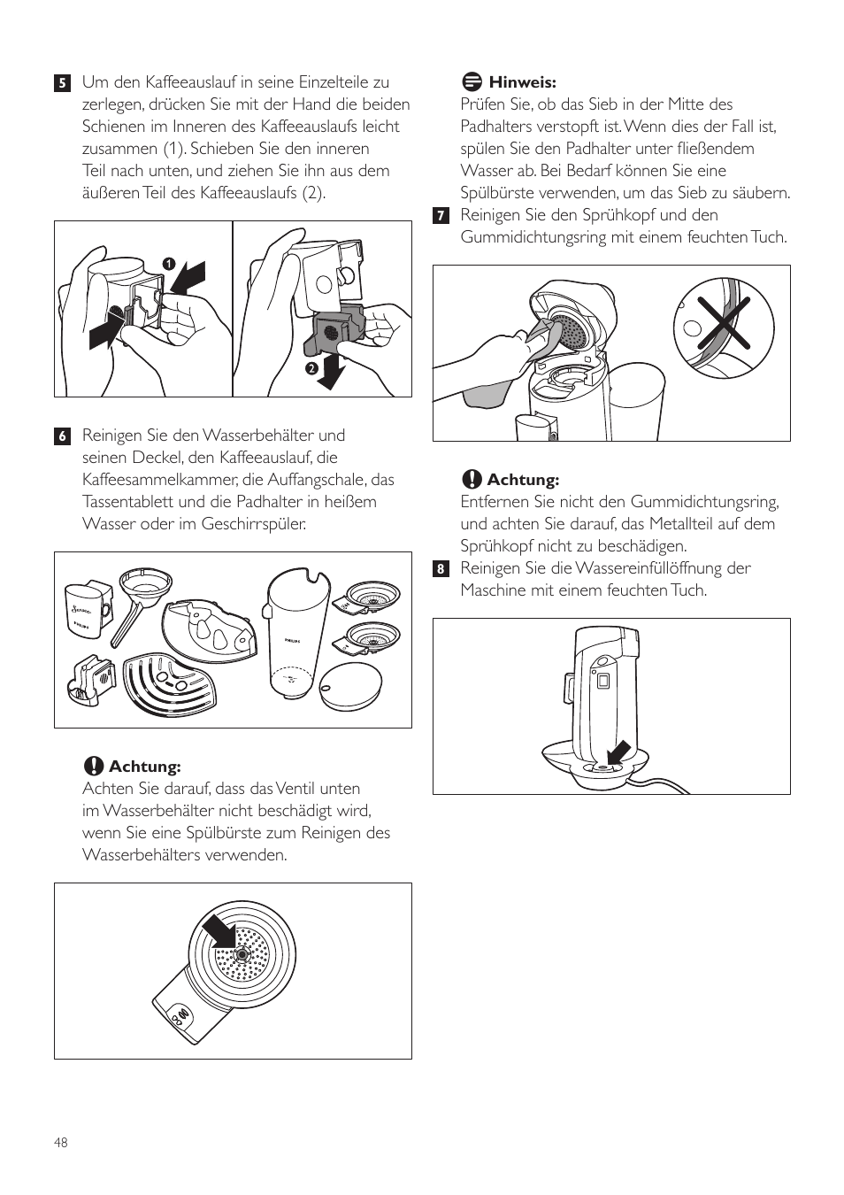 Philips SENSEO® Twist Kaffeepadmaschine User Manual | Page 48 / 110