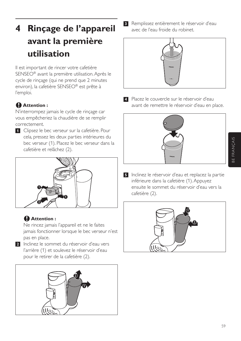 Philips SENSEO® Twist Kaffeepadmaschine User Manual | Page 59 / 110