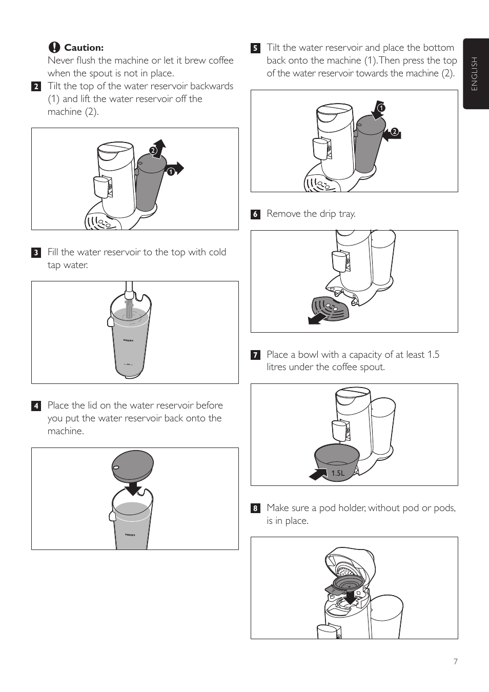 Philips SENSEO® Twist Kaffeepadmaschine User Manual | Page 7 / 110