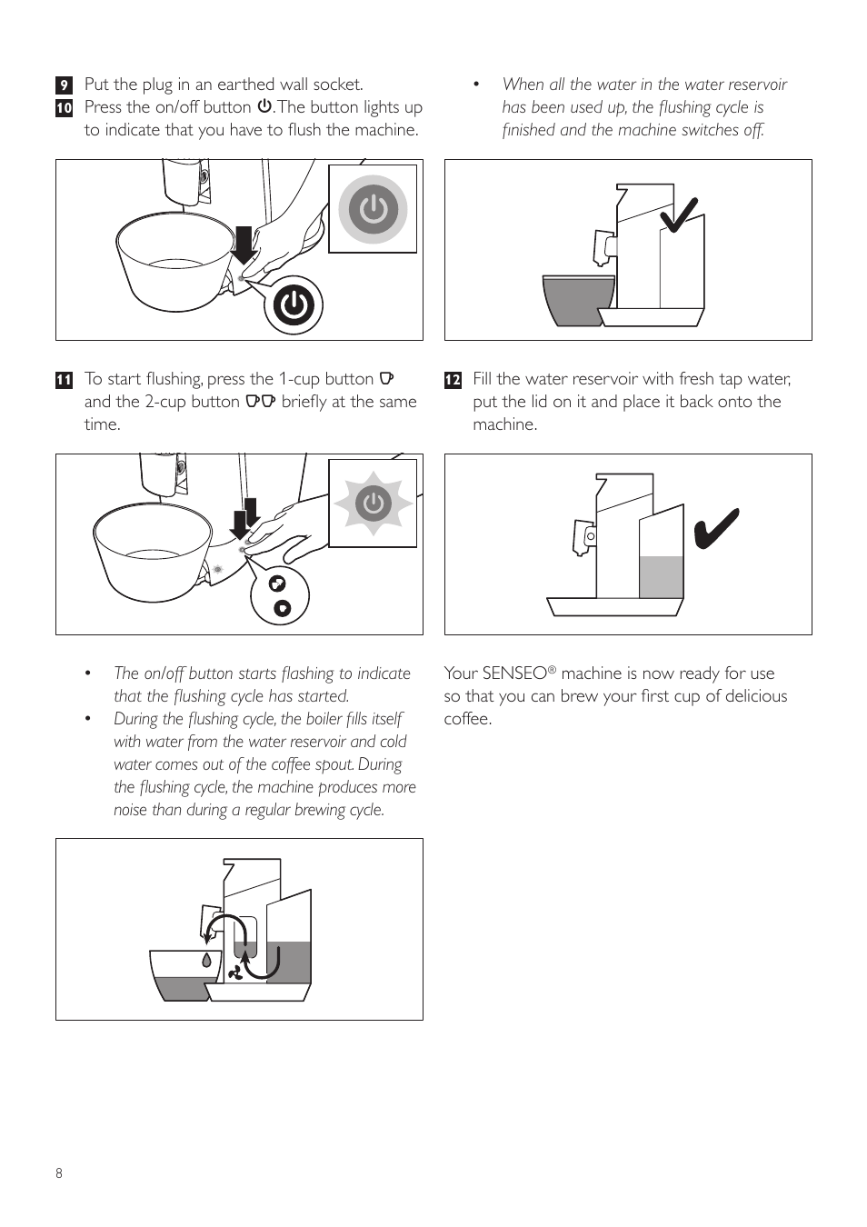 Philips SENSEO® Twist Kaffeepadmaschine User Manual | Page 8 / 110