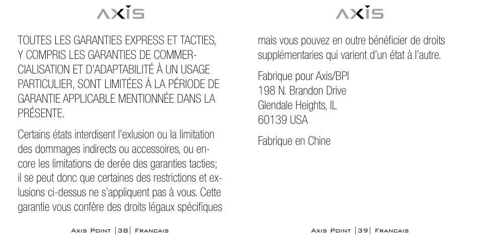 Bodyline Products International POINT AX-0100 User Manual | Page 20 / 31