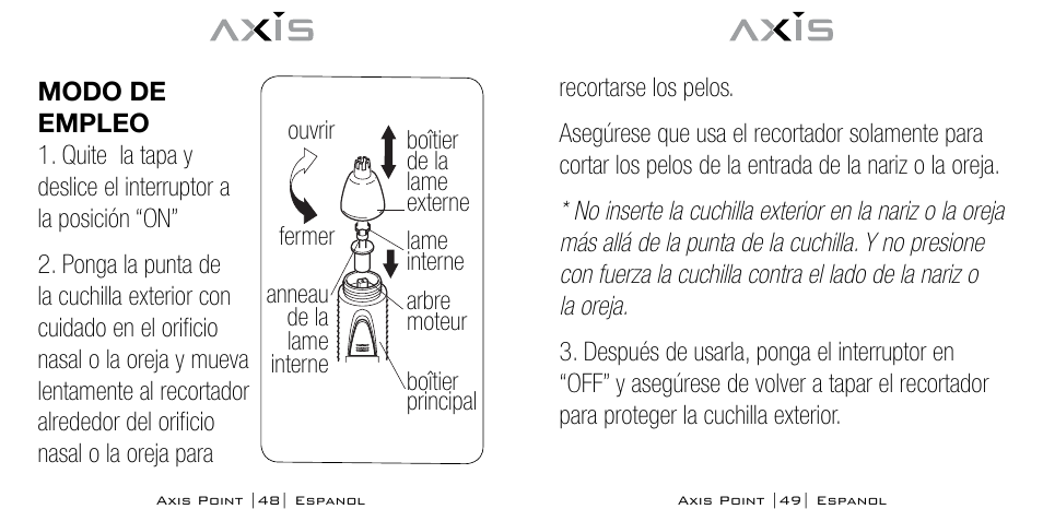 Bodyline Products International POINT AX-0100 User Manual | Page 25 / 31