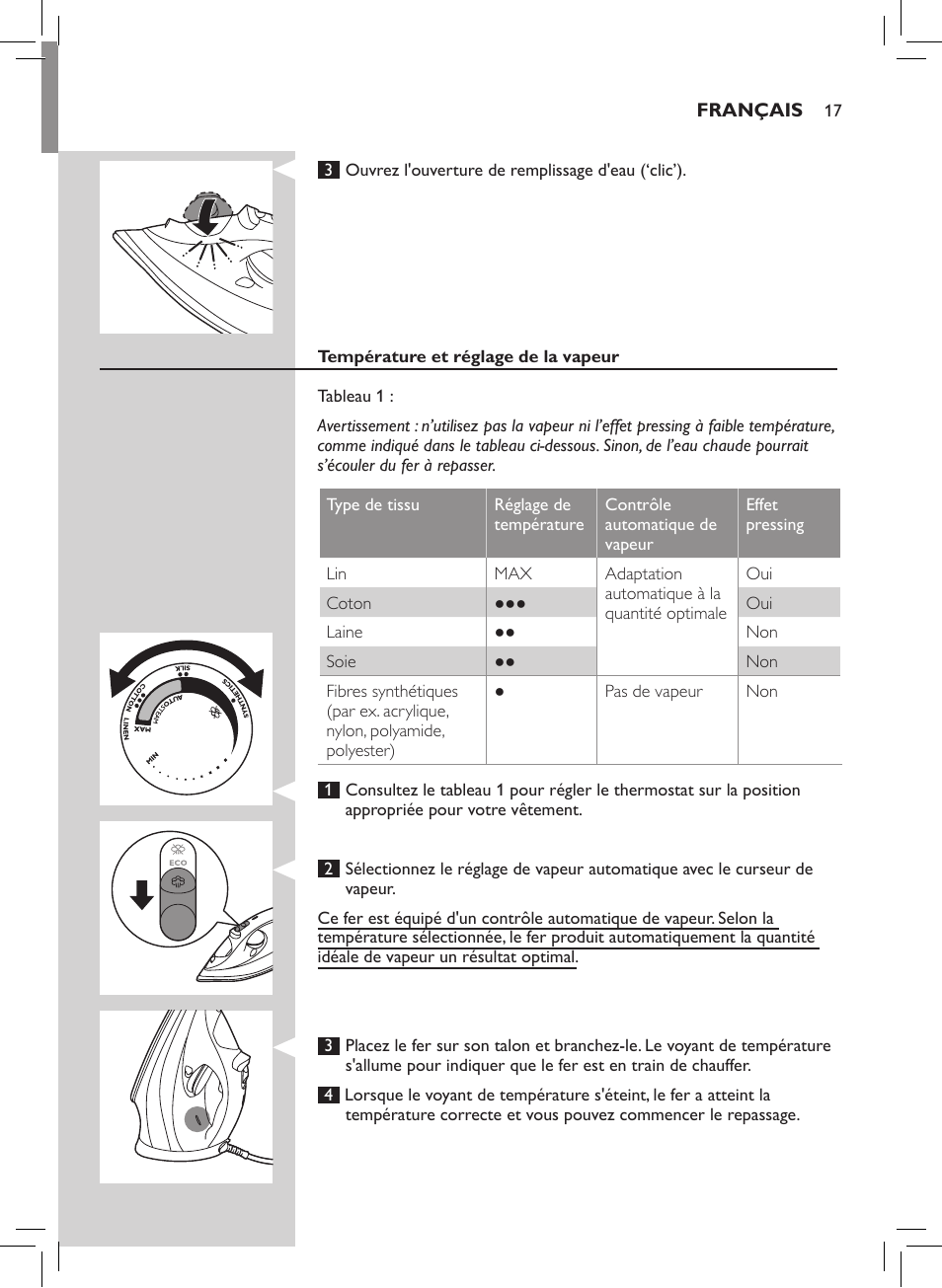 Philips Azur Performer Dampfbügeleisen User Manual | Page 15 / 26