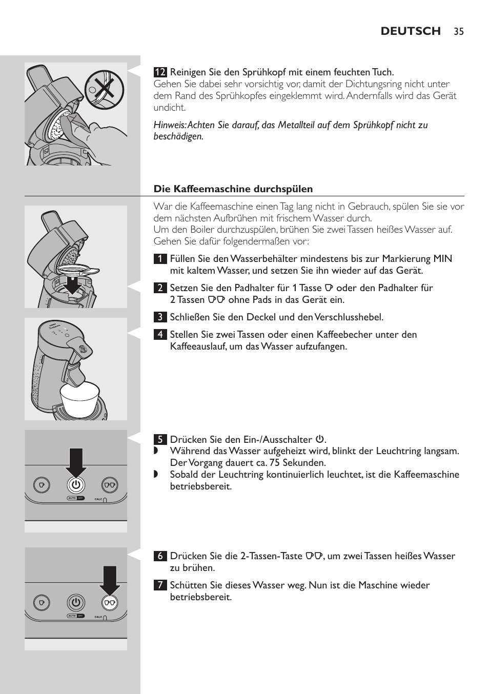 Philips SENSEO® Viva Café Premium Kaffeepadmaschine User Manual | Page 35 / 82