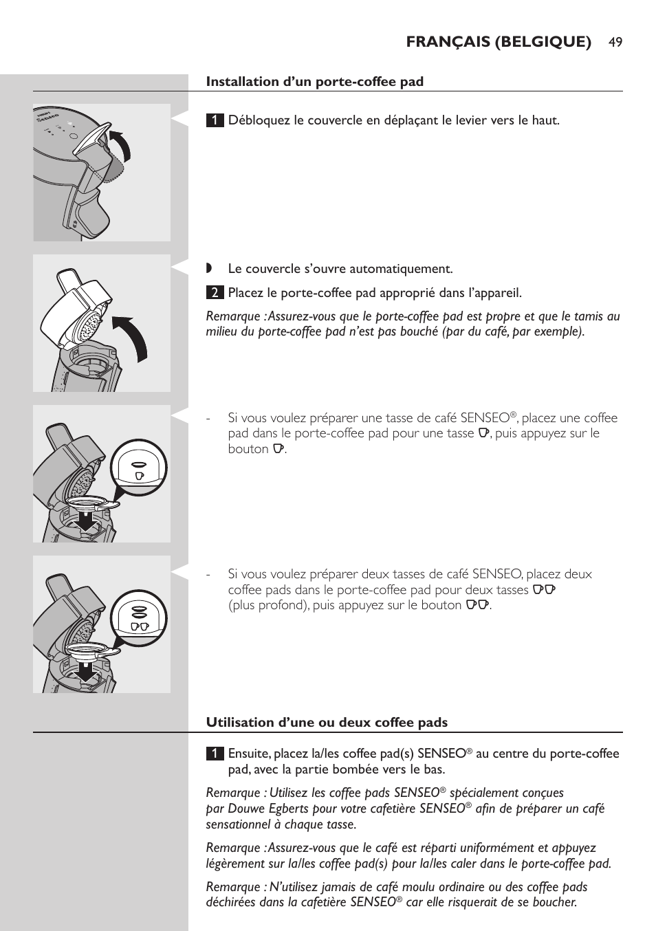 Philips SENSEO® Viva Café Premium Kaffeepadmaschine User Manual | Page 49 / 82