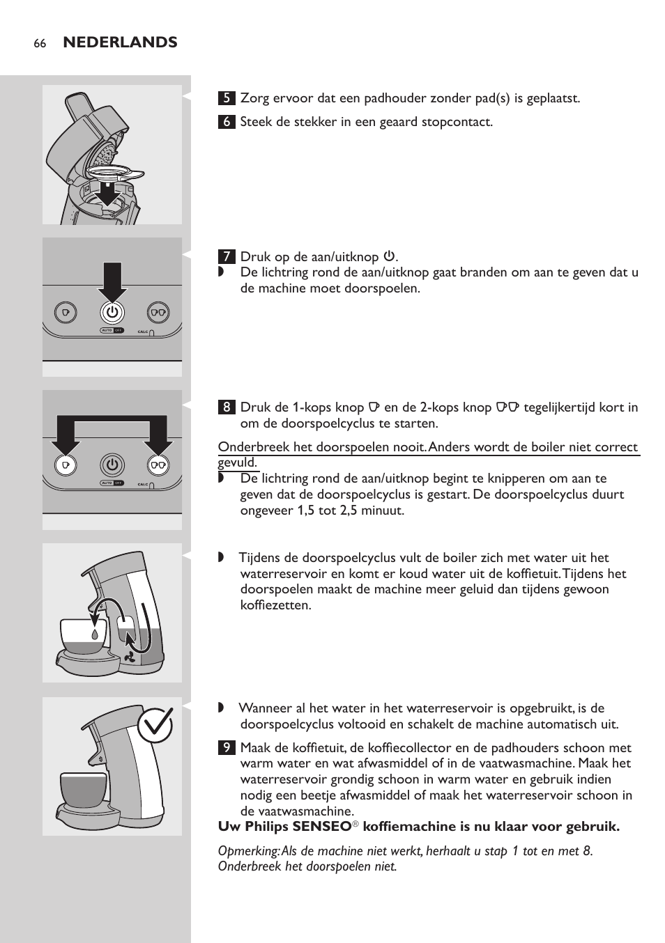 Philips SENSEO® Viva Café Premium Kaffeepadmaschine User Manual | Page 66 / 82