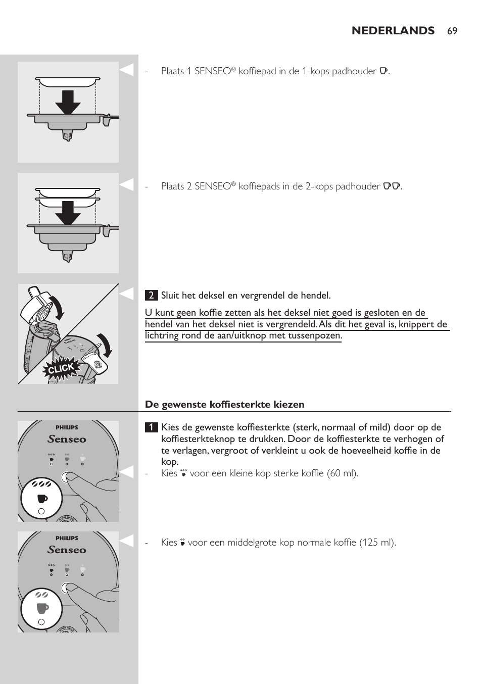 Philips SENSEO® Viva Café Premium Kaffeepadmaschine User Manual | Page 69 / 82