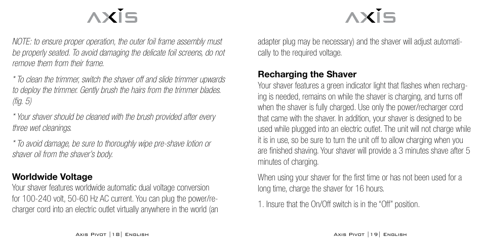 Axis AX-1330 User Manual | Page 10 / 45