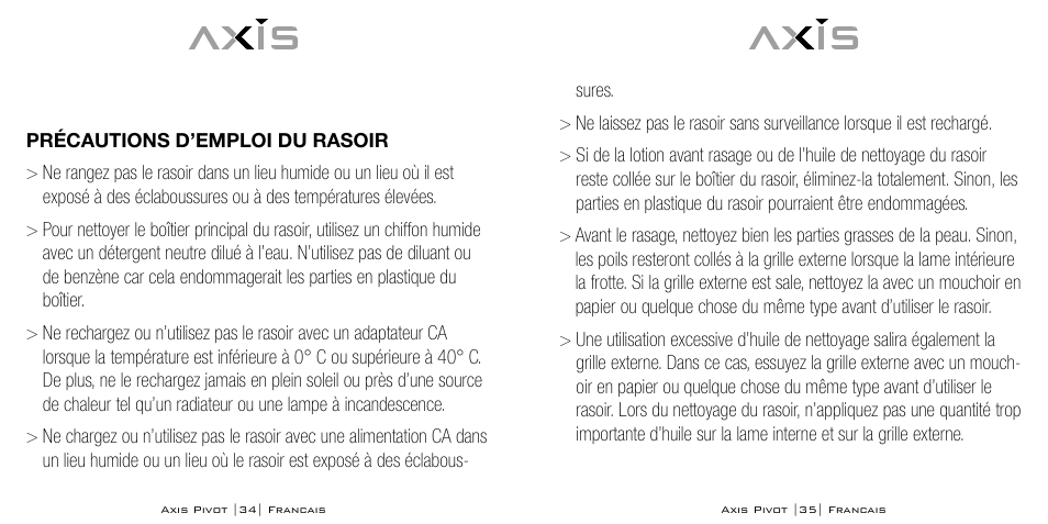 Axis AX-1330 User Manual | Page 18 / 45
