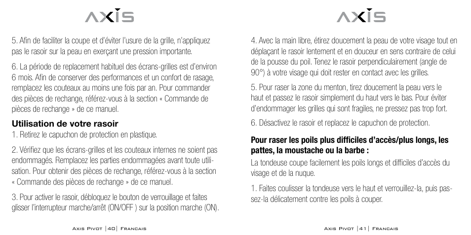Axis AX-1330 User Manual | Page 21 / 45